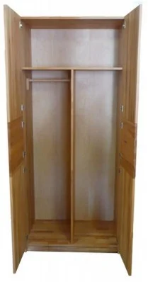 Kleiderschrank Kernbuche Innen 2