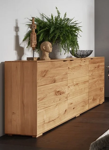 Kommode Massivholz Eiche naturbelassene Holzoberfläche