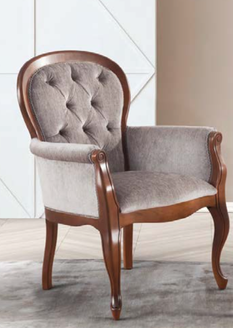 Chesterfield Sessel in Kirsche- Nussbaum lieferbar-ITER® Möbel