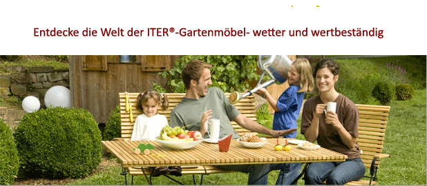 ITER® Gartenmöbel-Robinienholz