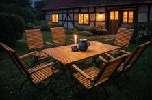 Klassiker Gartenmöbel Robinie-Kundenfoto Klassiker Gartenmöbel Robinie-Kundenfoto