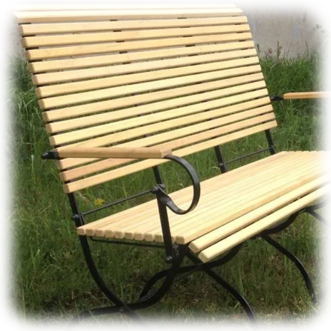 klassische Gartenbank im Set Robinie