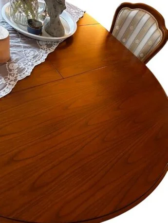 ovaler Esstisch Villa Borghese-SELVA Möbel Auszug Kirschbaum