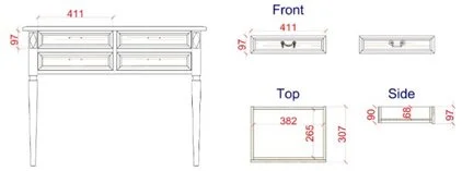 Skizze Schubladenabmessungen Skizze Schubladenabmessungen