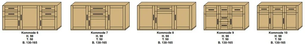 Modellübersicht Kirschbaum Kommoden CUBE2 Modellübersicht Kirschbaum Kommoden CUBE2