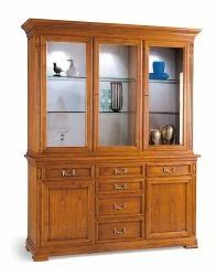 klassischer Buffetschrank mit Glasteil, Villa Borghese<br />Kirschbaum