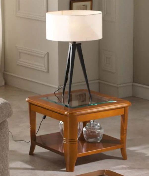 Beistelltisch-Kirschbaum-quadratisch-ITER®<br />60 x 60 cm