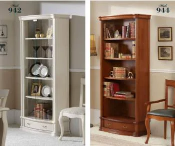 Bücherregal klassisch, in Kirsche oder Nussbaum lieferbar