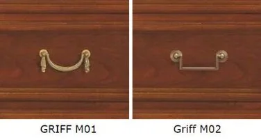 Griffauswahl Möbelserie VIlla Borghese Kirschbaum Griffauswahl Möbelserie VIlla Borghese Kirschbaum