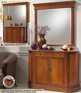 Kommode mit halbrunden Türen Nussbaum oder Kirsche Kommode mit halbrunden Türen Nussbaum oder Kirsche