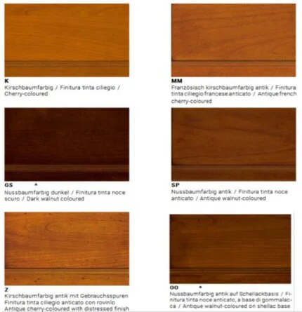 Holztöne SELVA-Möbel Kollektion Villa Borghese Holztöne SELVA-Möbel Kollektion Villa Borghese