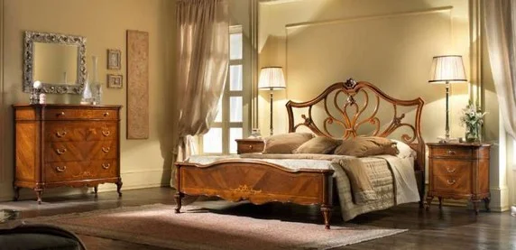 italienische Schlafzimmermöbel Intarsien