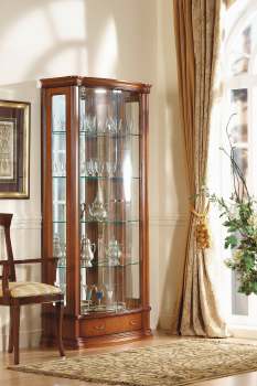 italienische Vitrine mit LED Beleuchtung Breite. 90 cm