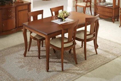 rechteckiger Esstisch mit Auszug im klassischen Stil rechteckiger Esstisch mit Auszug im klassischen Stil