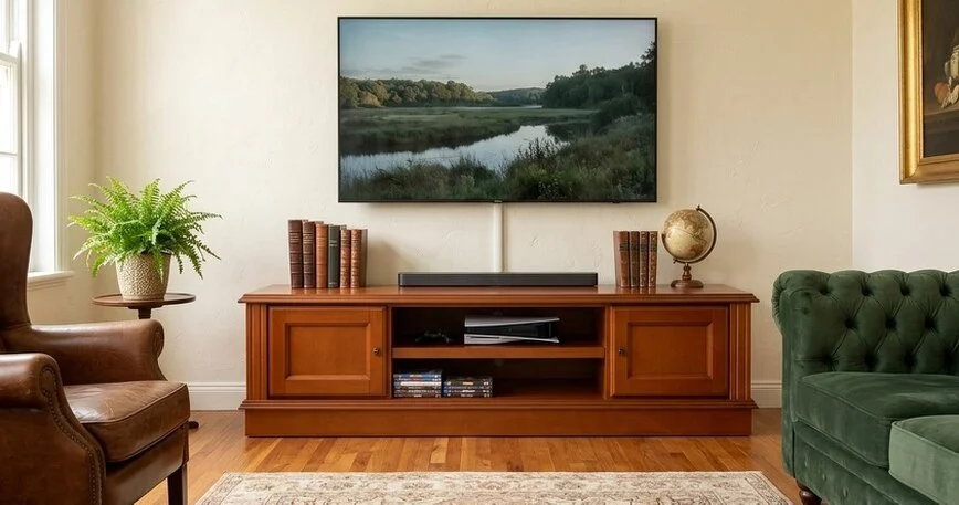 Fernsehschrank im klassischen Stil aus Italien-Wunschbreite Fernsehschrank im klassischen Stil aus Italien-Wunschbreite 200 bis 160 cm Kirschbaum unf Nussbaum lieferbar