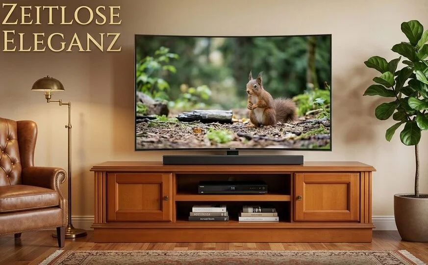 Fernsehschrank wird aus massivem Holz gefertigt Fernsehschrank wird aus massivem Holz gefertigt klassisch, Kirschbaum oder Nussbaum Wunschbreite