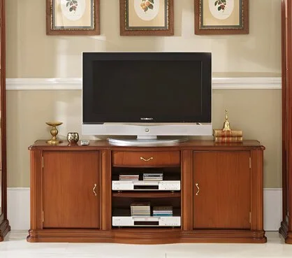 klassischer TV-Schrank Kirschbaum Massivholz Breite: 150 cm