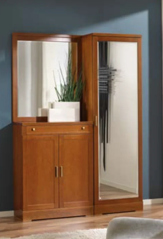 Garderobe mit Schrank und Spiegel | Kirsche | ITER®Möbel