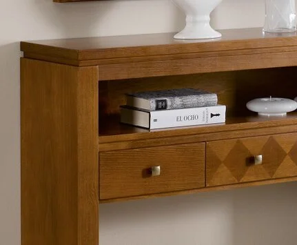 Konsolentisch Detail Griffe Altmessing