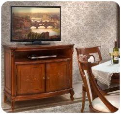 Möbel FIRENZE MASSIVHOLZ Intarsien Kirsche