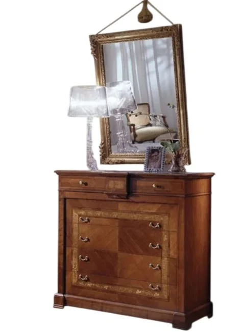 Schminktisch-Komode | klassisch italienische Möbel<br />Kirschbaum mit Intarsien