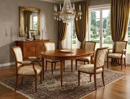 SELVA-Esstisch rund mit Auszug Villa Borghese SELVA-Esstisch rund mit Auszug Villa Borghese D-120 cm + 40 cm
