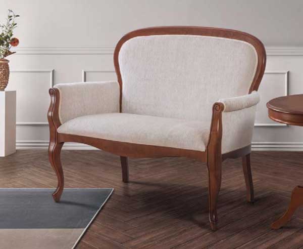 klassischeSofa in Kirsche- Nussbaum lieferbar-ITER® Möbel