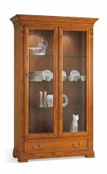 zweitürige Kirschbaum Sammlervitrine Villa Borghese<br />Breite: 122 cm
